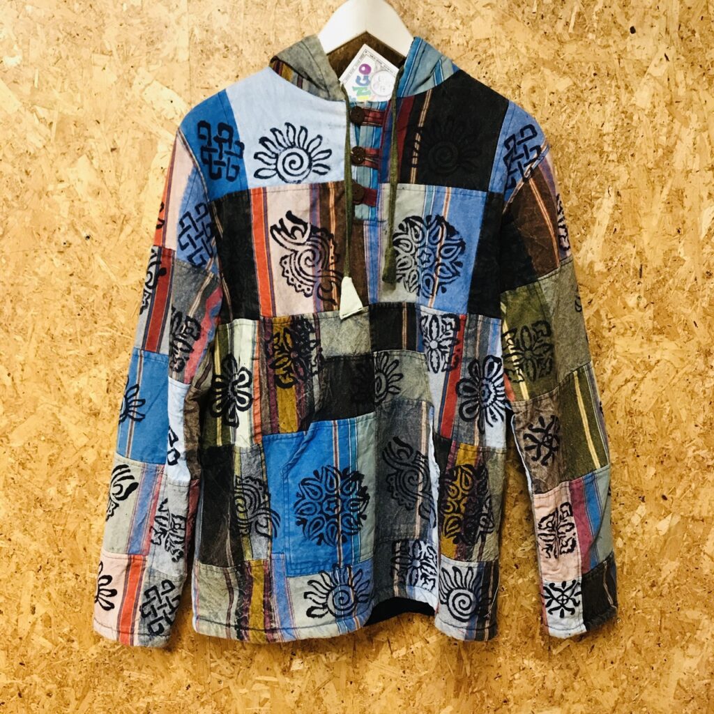 Rainbow Fine Woven Cotton Fleece Lined Jacket